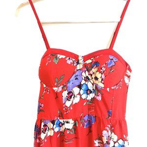 BOG Collective Red Floral Maxi